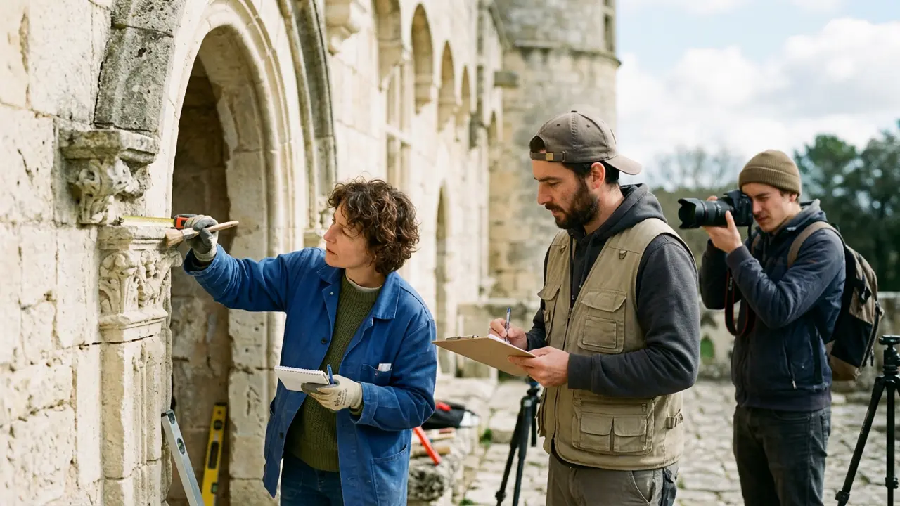 Atelier de transmission des techniques de bâti ancien à la chaux sur le site du château